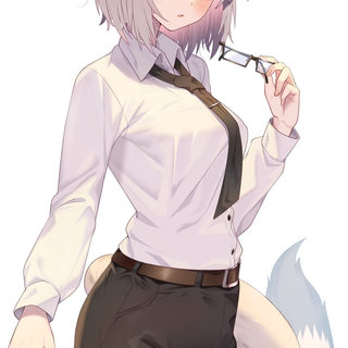 Arctic fox anime girl