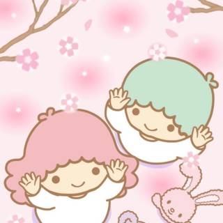 Twin Stars By A Blossom Tree