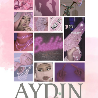Pink baddie collage