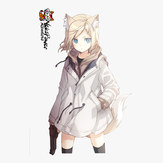 Arctic fox anime girl