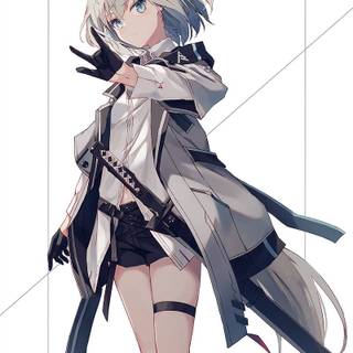 Arctic fox anime girl