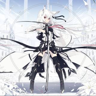 Arctic fox anime girl