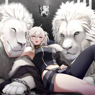 Lion anime girl