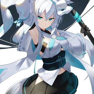 Arctic fox anime girl