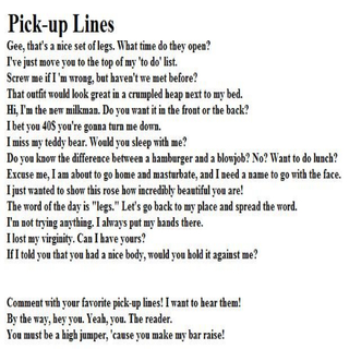 random pickup lines bc why not