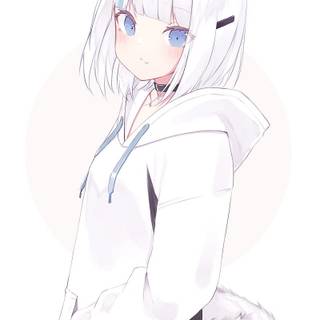 Arctic fox anime girl