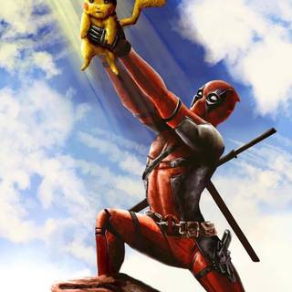 Detective Pikachu with Deadpool