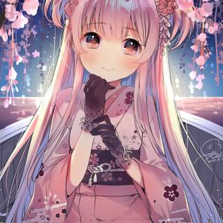 Sakura Cherry Blossom Anime Girl