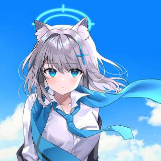 Arctic fox anime girl