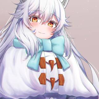 Arctic fox anime girl