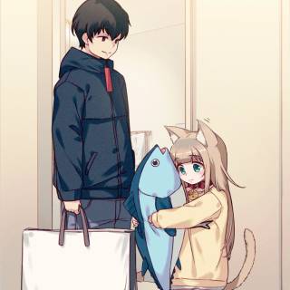 Osakana Neko wallpaper