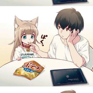 Osakana Neko wallpaper