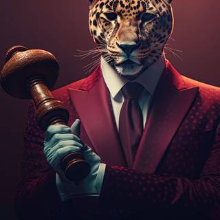 Leopard as Judge Artwork