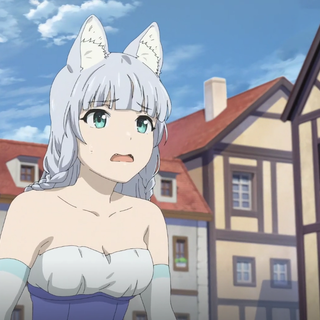 Arctic fox anime girl
