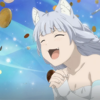 Arctic fox anime girl