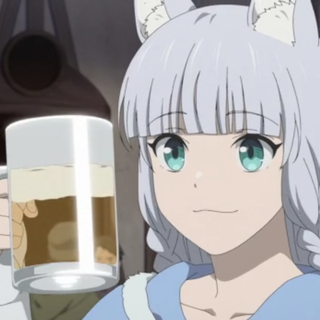 Arctic fox anime girl