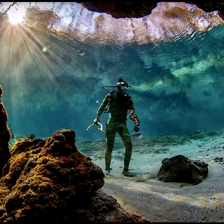 Scuba diver in the ocean