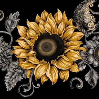Happy Sunflower Wallpaper