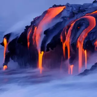 Lava Waterfall