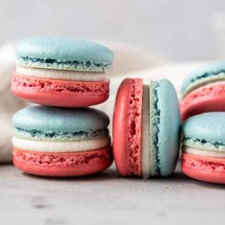 Red White And Blue Macarons