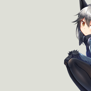 Silver fox anime girl