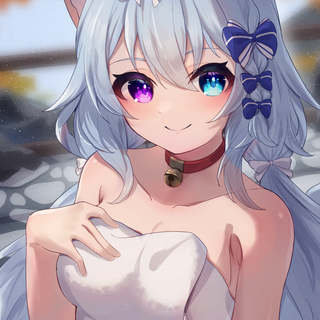 Arctic fox anime girl
