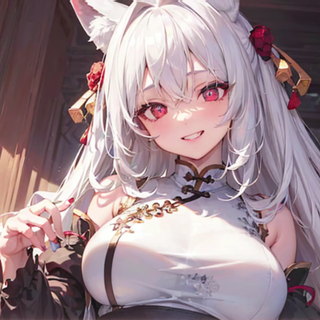 Arctic fox anime girl