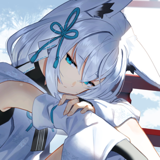 Arctic fox anime girl