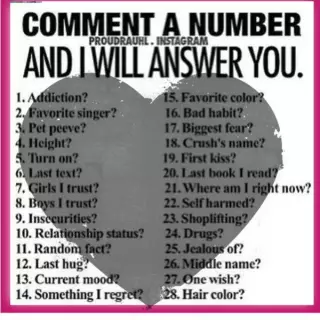 I will answer any of these and more