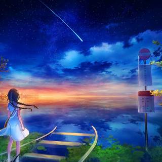 Anime girl HD 1080p wallpaper