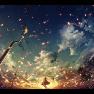 Anime girl HD 1080p wallpaper