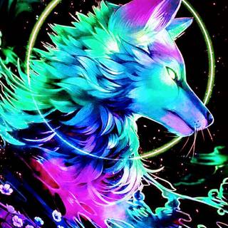 Neon wolf