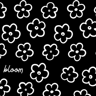 Simple Black & White Flower Desktop Wallpaper