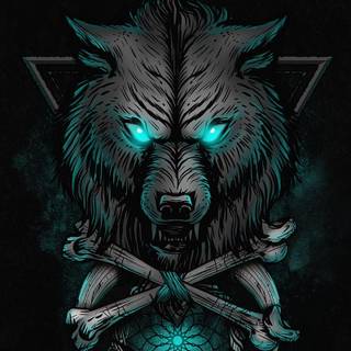 Neon wolf