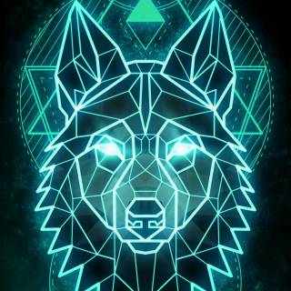 Neon wolf