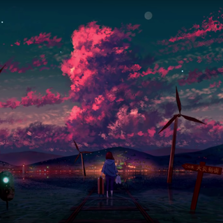 Anime girl HD 1080p wallpaper