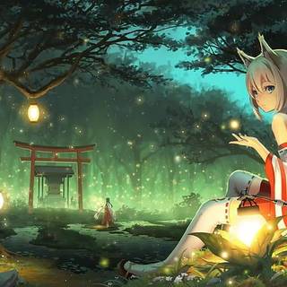 Anime girl HD 1080p wallpaper