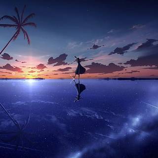 Anime girl HD 1080p wallpaper