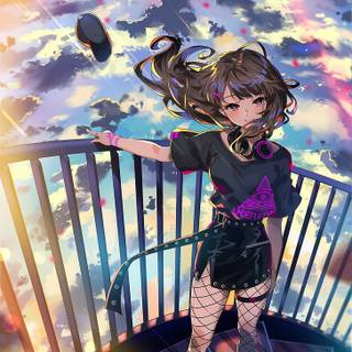 Anime girl HD 1080p wallpaper