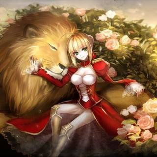 Lion anime girl
