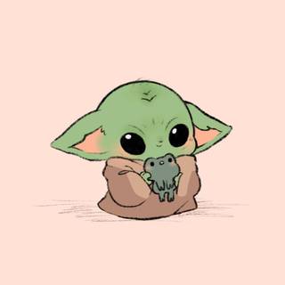 Original baby yoda pic from if baby yoda was a material girl