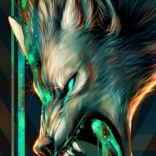 Neon wolf