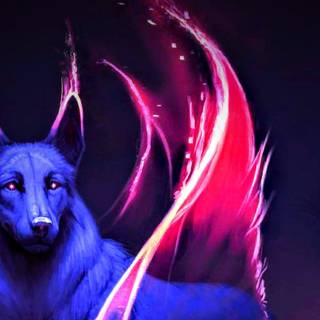  neon wolf