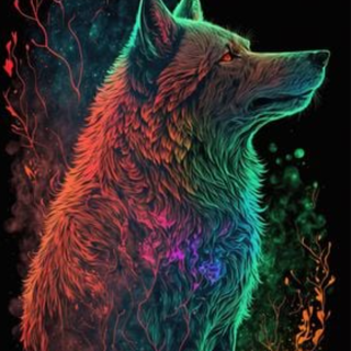 Neon wolf