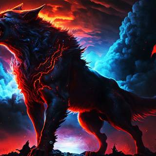 Neon wolf