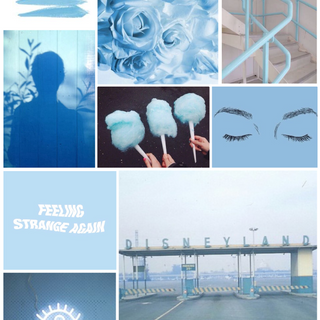 Aesthetic Blue Collage