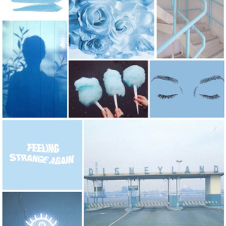 Aesthetic Blue Collage