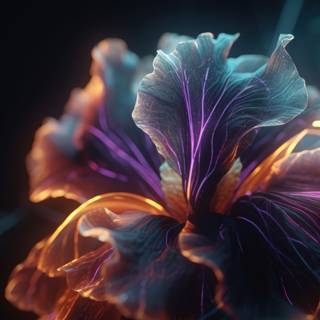 Iris Flower Creative Floristic Artwork