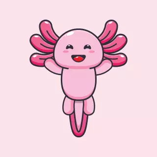 A Happy Pink Axoloti! 
