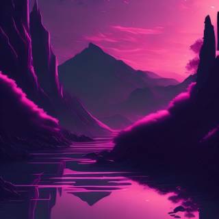 Hd pink scenery android wallpaper 